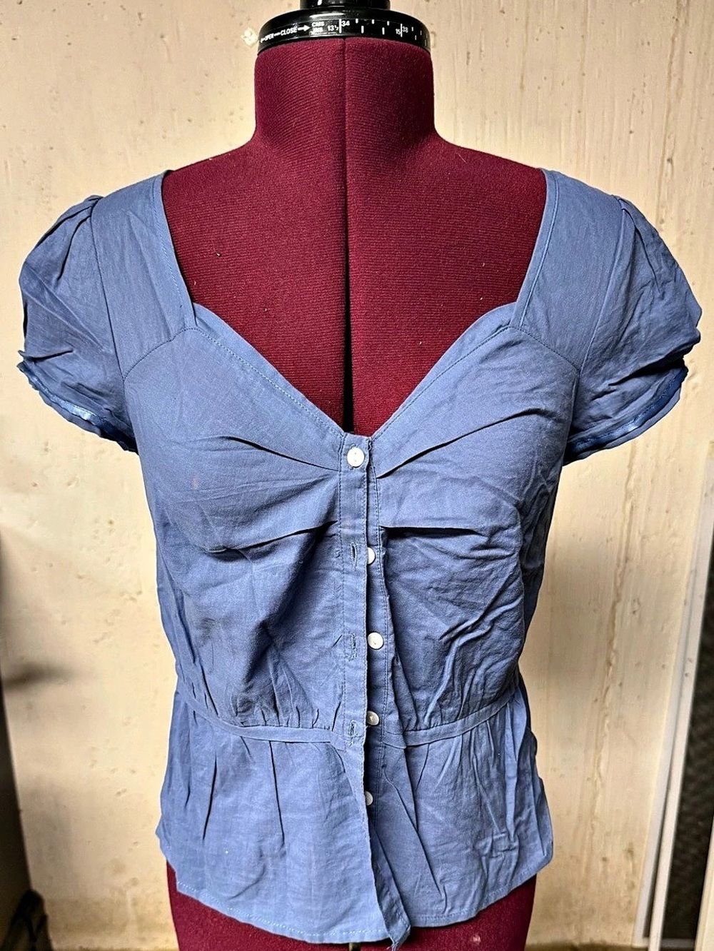 Juicy Couture Blue Short Sleeve Blouse